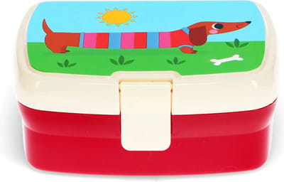Lunchbox met tray - teckel - Rex London