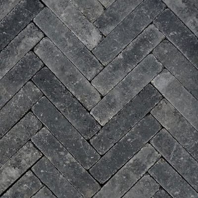 Retrostones Plus 5 x 20 x 6,4 cm tuintegel Antraciet 100 stenen per...