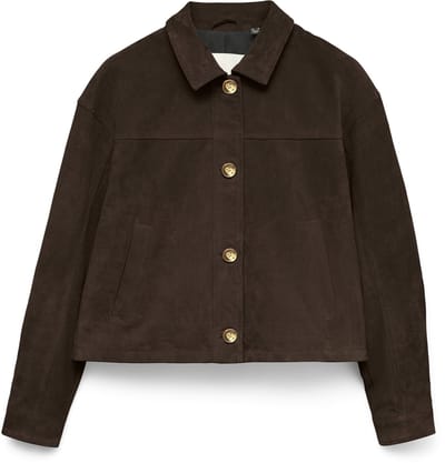 VERO MODA - VMROYCESTINE SHORT SUEDE JACKET - Dames - Gewatteerde jassen