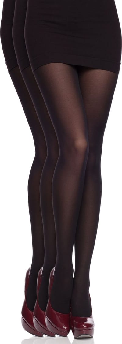 Antie Dames Panty 3 Pack – Zwart-G5482(40 DEN) – S - AN-FI-G5612-Omega-3P