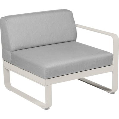 Fermob BELLEVIE Fauteuil Module rechts - A5 leemgrijs - 79 Flanelgrijs