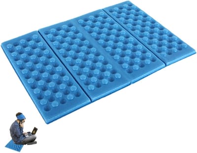 Draagbare ultralichte mini-opvouwbare mat - Waterdicht schuimrubberen zitkussen - Geschikt voor buitenactiviteiten - Opvouwbaar - Lichtgewicht - Kniebeschermer en zitkussen