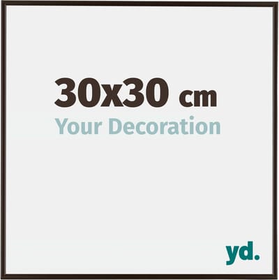 Your Decoration - Fotolijst 30x30 cm - Kunststof - Antraciet - Evry