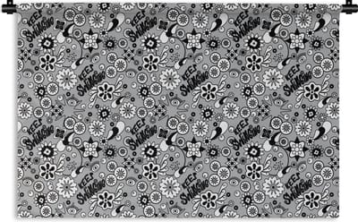 Wandkleed - Wanddoek - Bloemen - Patronen - Quotes - 180x120 cm - Wandtapijt