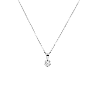 YO&NO - Ketting - Zilver - Anker -  Zirkonia - 1,1 mm - 41 + 4 cm - Sieraden vrouw - Gerhodineerd - Zilver 925