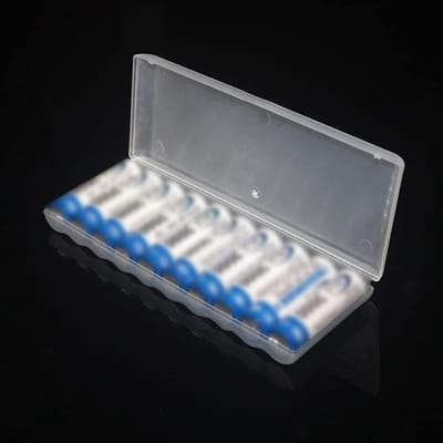 Batterij Opbergdoos - Batterijhouder Case - Batterijen Organiseren - Inclusief Batterijtester - 5 stuks - Transparant