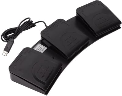SPHProducts - USB-voetpedaal - MIDI-controller - Programmeerbaar - 3-toetsen - Actieschakelaar - Ideaal voor gamers en creatievelingen