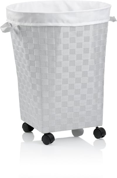Porto Wasmand met Wieltjes - Wit - Kela