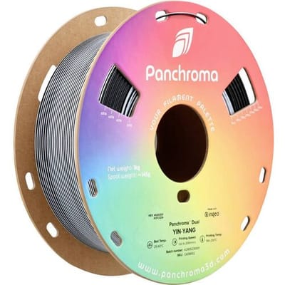 Polymaker CA09002 Panchroma™ Dual Special Filament PLA kunststof Meerkleurig 1.75 mm 1000 g Yin-Yang, Zwart/wit 1 stuk(s)