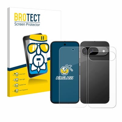 Screenprotector voor Google Pixel 9 (Voor+Achter) Beschermglas transparant