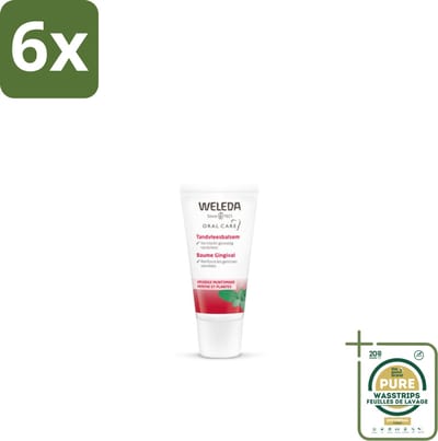 WELEDA - Tandvleesbalsem - 30 ml - Voordeelverpakking - 6 stuks - Gevoelig tandvlees - Rood tandvlees