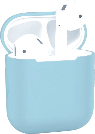 AirPods Hoesje voor Apple AirPods 1 & 2 – Hemelblauw - Siliconen Beschermende Case