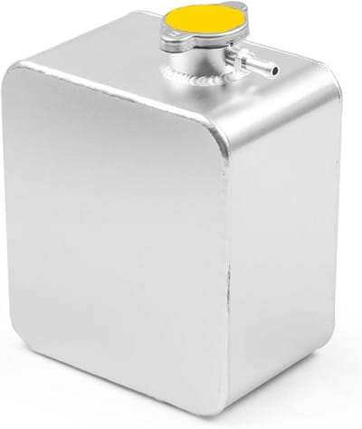 Koelvloeistofreservoir - Expansietank - Motoronderhoud - Gepolijst metaal - 2 Liter - Zilver