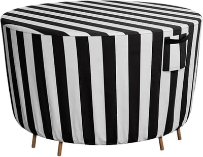 Tafelhoes Outdoor - Beschermhoes Tuinmeubilair - Meubels Beschermen - Waterdicht 600D Oxford - 245CM X 71CM - Gestreept