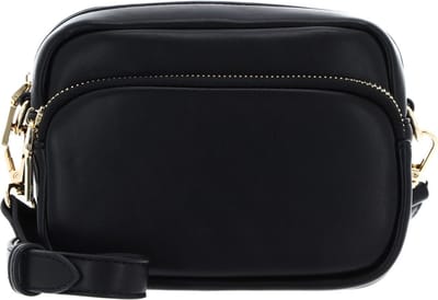 SEIDENFELT MANUFAKTUR Schoudertas Kaavi Puffy Crossbag Black / Gold Zwart