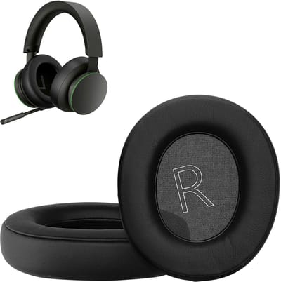 kwmobile 2x oorkussens geschikt voor Microsoft Xbox Wireless - Earpads voor koptelefoon in zwart