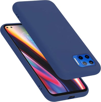Cadorabo Hoesje geschikt voor Motorola MOTO G 5G PLUS in LIQUID BLAUW - Beschermhoes gemaakt van flexibel TPU silicone Case Cover