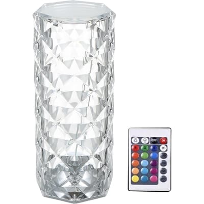 Lampe de Table en diamant acrylique, lampe de bureau à côté de la lumière avec contrôleur, contrôle tactile sensible 16 type2