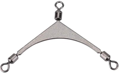 Dailygoods- Visserswervel 3-weg - Driehoekig Ontwerp - Flexibel Draaien - Efficiënt Vissen - Geschikt voor Aas - Hengelgereedschap 6# - Vissershaak