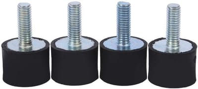 Rubber schokdempers en trillingsisolatoren voor auto en boot - 4 stuks M8 M6 antivibratie blokken