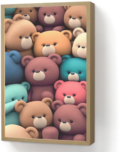 Nachtlampje 40x60 cm - Kinder lamp - Knuffelbeer - Knuffel - Roze - Blauw - Bruin - Kind - Tafellamp kinderkamer draadloos - Slaapkamer lampje - Bedlamp kinderen - Kinderlampje - Wandlamp babykamer - Nachtlampjes