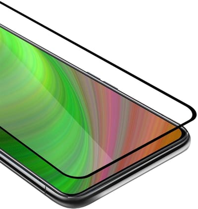 Cadorabo Screenprotector geschikt voor Vivo V17 PRO Volledig scherm pantserfolie Beschermfolie in TRANSPARANT met ZWART - Gehard (Tempered) display beschermglas in 9H hardheid met 3D Touch