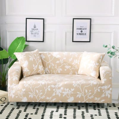 meubelbeschermer-STRETCH hoes voor woonkamer hoekbank hoes bankhoes stretch 1PC 1-seat 90-140CM beige