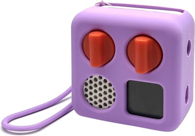 Flexibele beschermhoes voor draagbare muziekspeler - Stijlvolle case met goede grip (Paars)