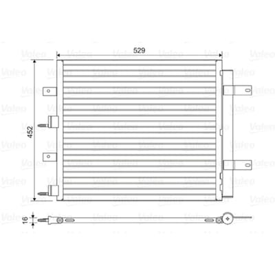 Condensator, airconditioning VALEO 814196