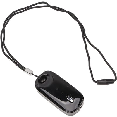 Collier d'air portable, mini purificateur d'air à ions négatifs suspendu au cou pour la course à pied noir