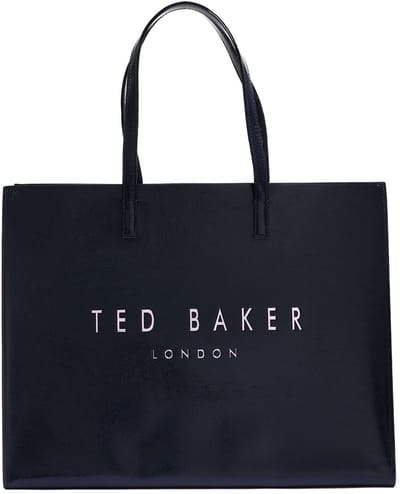 Ted Baker schoudertas Caarmen Printed Crinkle Icon Bag Navy donkerblauw