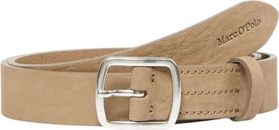 Marc O'Polo Leren Riem Fanny Ladies Belt W70 Dusty Earth Kaki