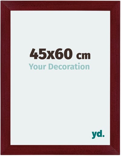Your Decoration - Puzzellijst 45x60 cm - Wijnrood Geveegd - Puzzellijst 500-1000 stukjes - MDF Fotolijst - Mura