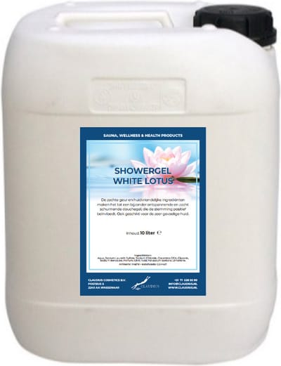 Douchegel White Lotus - 10 Liter - 2 in 1 voor lichaam en haar - Showergel