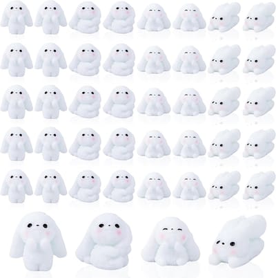 Solidchoice - Set van 40 Miniatuur Konijnenfiguren voor Volwassenen