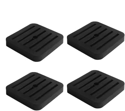 Dailygoods- Trillingsisolerende Matten - 4 Stuks Rubber - Geluidsisolerende Pad - Anti-Trillingsdempende Oplossing - Voor Apparaten - Schokabsorberend Kenmerk - Dempingsmatten