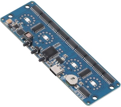 Dailygoods- Nixie Klok Digitale Buismodule - Achtergrondverlichting Meerdere Kleuren - 12/24-Uur Schakelaar - Slaapfunctie - Instelbare Vernieuwingstijd - Ingangsspanning 5V