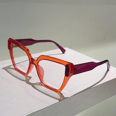 Lunettes de Soleil Cat Eye de Luxe Designer Pour Dames Pour Pour Messieurs Vintage Punk Double Couleur Grand Cadre Élégante Dame Lunettes de Soleil UV400 As the photo
