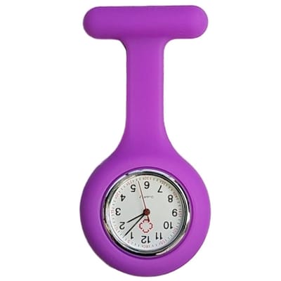 Fako® - Verpleegstershorloge - Zusterhorloge - Verpleegster Horloge - Siliconen Uni - Lichtpaars