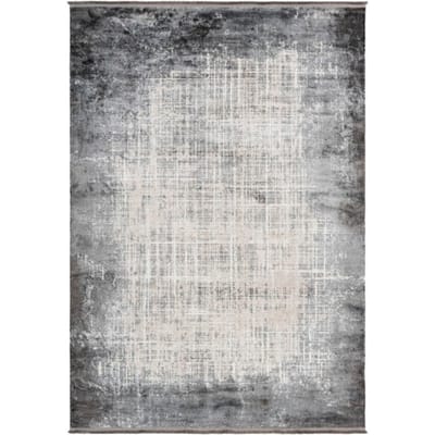 Muratap Luxury picasso elysee vloerkleed laagpolig luxe tapijt soft fluweel zilver- 80x150 cm