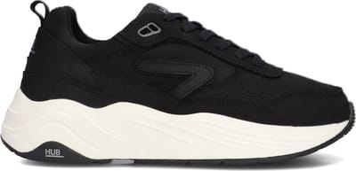 HUB Glide-w Sneakers - Leren Sneaker - Dames - Zwart - Maat 42