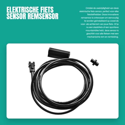 Dailygoods - Elektrische fiets sensor - Remsensor - Eenvoudig te installeren - Geschikt voor elke fiets - Aanraakschakelaar - Flexibel gebruik