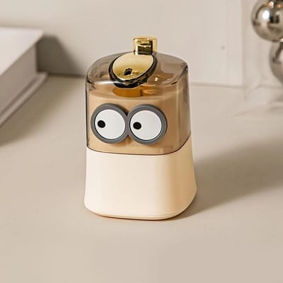 Creatief Tandenstokerdoosje Springt Automatisch Omhoog Hoge Esthetiek Huis Gepersonaliseerde Crème Stijl Draagbare Cartoon Tandenstoker Koker