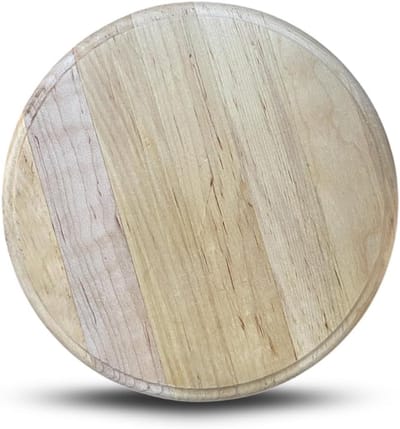 Famanu - Ronde houten snijplank Ø23 cm, geschikt voor kaas, brood of vleeswaren – Natuur