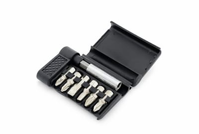 Office Depot - Schroevendraaierset - Opbergcase - Zwart - RVS