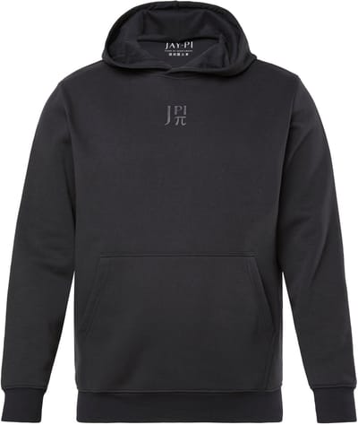 JAY-PI - Heren - Hoodie fitness capuchontrui print op de achterkant - Zwart - Maat 3XL