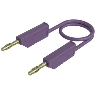 Hirschmann Test & Measurement MLN 100/2,5 VI Meetsnoer Banaanstekker 4 mm Banaanstekker 4 mm 1.00 m Violet 1 stuk(s)