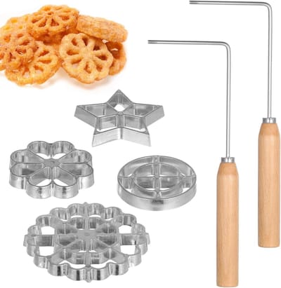 Wafelijzer Set - Bakvormen Kit - Creatief Bakken - Verwisselbare Mallen - 4 Verschillende Vormen - Zilver