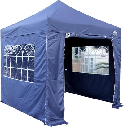 Luxe Paviljoen 2.5x2.5m met 4 Premium Zijwanden - Navy Blauw