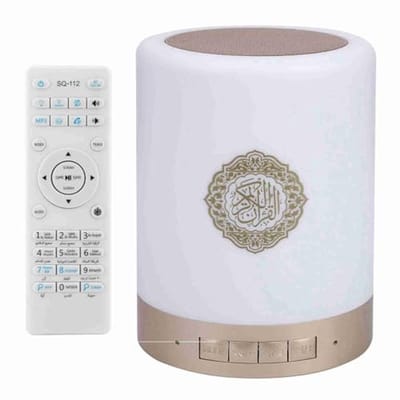 Dailygoods - Draagbare Bluetooth Aanraakluidspreker - Kleurrijke LED - Afstandsbediening Inclusief - Ideaal Voor Slaapkamer - Perfect Voor Koran Lezen